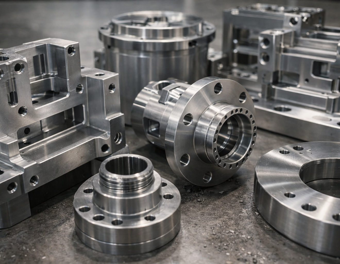 CNC precision machined metal components for aerospace, medical and industrial applications, custom CNC machining parts
